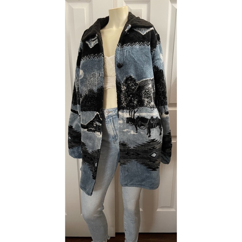 Vtg Western scenic comfy and warm fully lined coat size medium - Picture 5 of 10